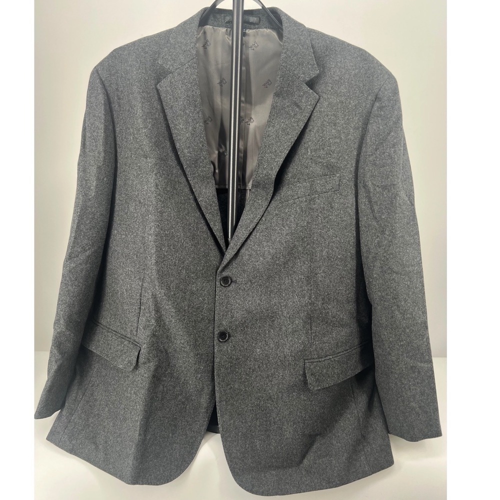 Jos. A. Bank Blazer Charcoal Gray Wool Cashmere Blend Tailored Fit Sport Coat 48